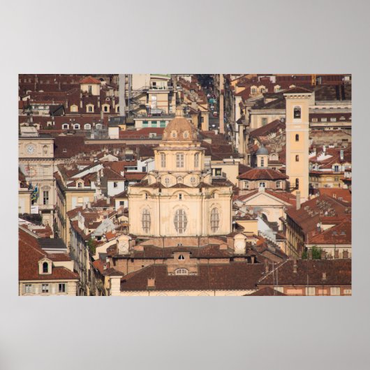 italiaans dak , architectuur , gebouw poster (Voorkant)
