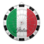 Italiaans dartboard en Italiaans vlagdonker/spelbo Dartbord (Voorkant)