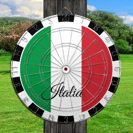Italiaans dartboard en Italiaans vlagdonker/spelbo Dartbord
