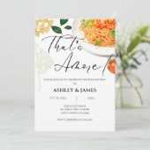 Italiaans Dat is Amore Betrokkenheid Gelegenheids- Kaart (Staand voorkant)