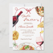 Italiaans Dat is Amore Vrijgezellenfeest Kaart (Voorkant)