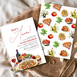 Italiaans, dat is Amore! Waterverf Vrijgezellenfee Kaart