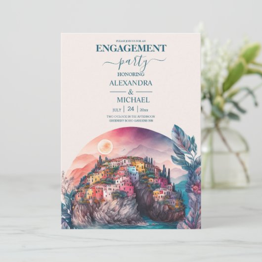 Italiaans desitnatieapparaat (Waterverf) Kaart (Staand voorkant)