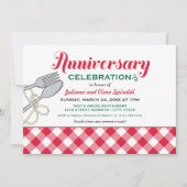 Italiaans diner jubileumviering kaart (Voorkant)
