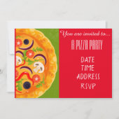 Italiaans diner Pizza Kaart (Voorkant)