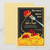 Italiaans diner uitnodiging (Voorkant / Achterkant)