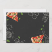 Italiaans diner verjaardagsfeestje pizza lunch kaart (Achterkant)