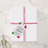 Italiaans diner | Verlovingsetentje Cadeaulabel (Met Touw)