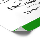 Italiaans diner | Verlovingsfeestje Poster (Hoek)