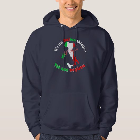 Italiaans ding hoodie (Voorkant)