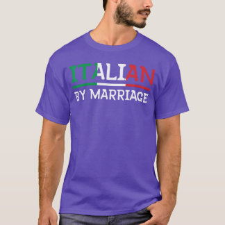 Italiaans door Huwelijksshirt Italia Huwelijk Humo T-shirt