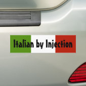 Italiaans door injectie bumpersticker (Op auto)