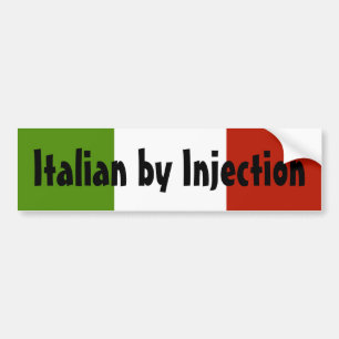 Italiaans door injectie bumpersticker
