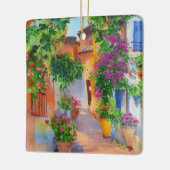 Italiaans dorp keramisch ornament (Links)