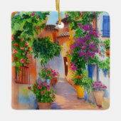 Italiaans dorp keramisch ornament (Voorkant)