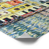 Italiaans dorp Malcena in de Gardasee door Klimt Poster (Hoek)
