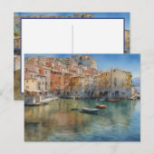 Italiaans dorp Mediterranea Briefkaart (Voorkant / Achterkant)