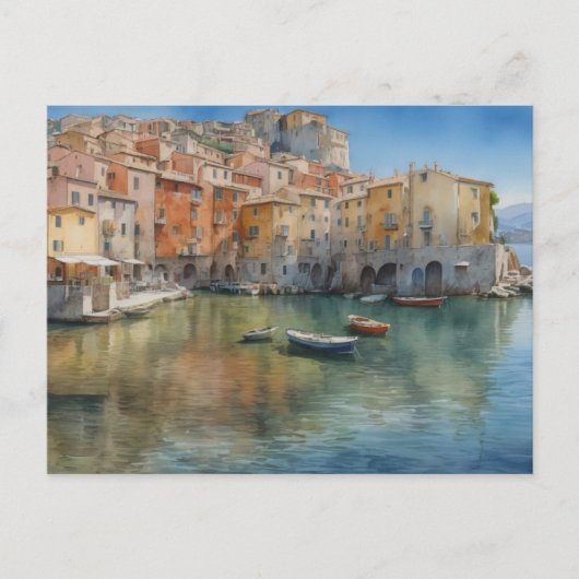 Italiaans dorp Mediterranea Briefkaart (Voorkant)