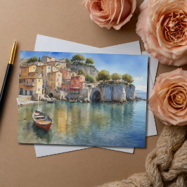 Italiaans dorp Mediterranea Briefkaart