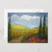 Italiaans dorp Tocany Briefkaart (Voorkant / Achterkant)