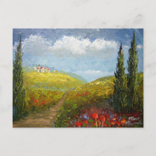 Italiaans dorp Tocany Briefkaart