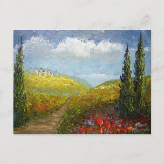 Italiaans dorp Tocany Briefkaart