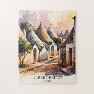 Italiaans dorp Trulli Vintage Alberobello Puglia Legpuzzel
