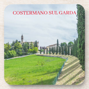 Italiaans dorpskerk uitzicht onderzetters