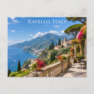 Italiaans dorpsvakantie souvenir ansichtkaart briefkaart