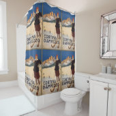 Italiaans douchegordijn voor Poster met Alps Vinta (In situ)