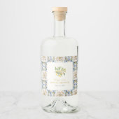 Italiaans drankjeletsetiket likeurfles etiket (Voorkant)