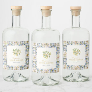 Italiaans dranklabel likeurfles etiket