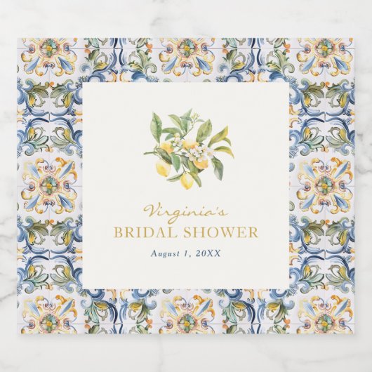 Italiaans dranklabel likeurfles etiket (Enkel label)