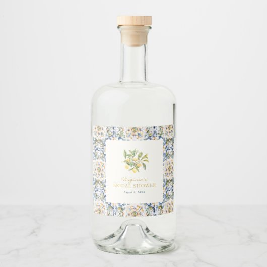 Italiaans dranklabel likeurfles etiket (Voorkant)