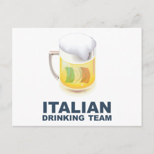 Italiaans Drink team Briefkaart