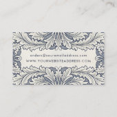 Italiaans Elegant Damask Eigen Eigenaar Bedrijf Visitekaartje (Achterkant)