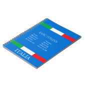 Italiaans elementair italiaans taalgebruik azure b notitieboek (Linkerzijde)