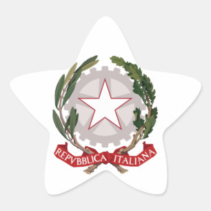italiaans embleem ster sticker