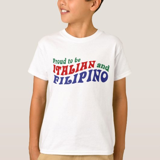 Italiaans en Filippijns T-shirt (Voorkant)
