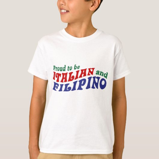Italiaans en Filippijns T-shirt (Voorkant)