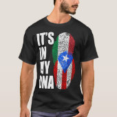 Italiaans en Puerto Ricaans erfgoed voor de vermen T-shirt (Voorkant)