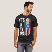 Italiaans en Puerto Ricaans erfgoed voor de vermen T-shirt (Voorkant volledig)