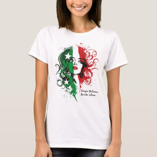 Italiaans erfgoed Shirt Vrouwen | Inspirerend vrou (Voorkant)