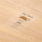 Italiaans eten Heilige Cannoli Desserts Verjaardag Acryl Uitnodigingen (Laagn)