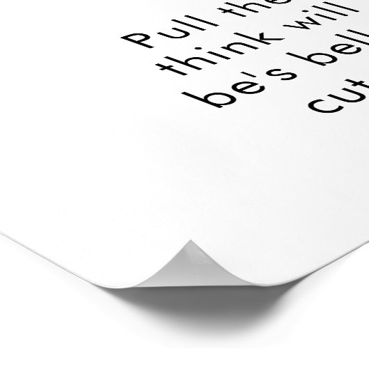 italiaans eten hoe groot is haar buik Baby shower  Poster (Hoek)