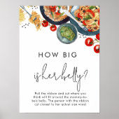 italiaans eten hoe groot is haar buik Baby shower  Poster (Voorkant)