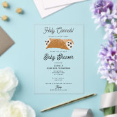 Italiaans eten Holy Cannoli Baby shower Acryl Uitnodigingen (Insitu (Huwelijk))