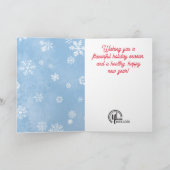 Italiaans eten pasta kerstboom chef catering feestdagen kaart (Binnen)