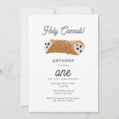 Italiaans eten Pizza Pasta Heilige Cannoli Verjaar Kaart (Voorkant)