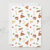 Italiaans eten Pizza Pasta Heilige Cannoli Verjaar Kaart (Achterkant)